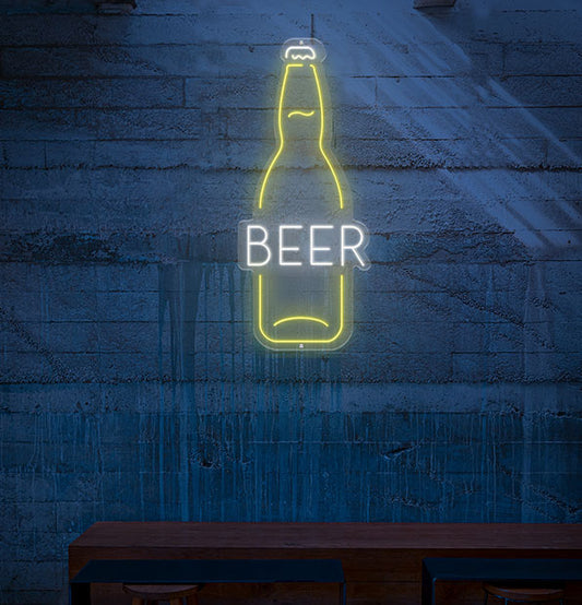 Beer Bottle Neon Sign